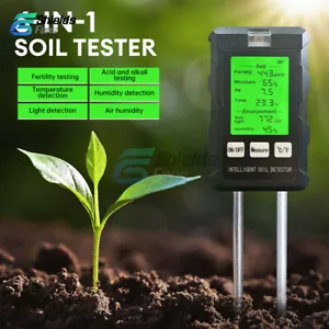 6-in-1 PH Tester Soil Water Moisture Light Test Meter Temperature Humidity Test - Picture 1 of 14