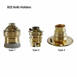 Lamp Holder | E27 | B22 | Bayonet Cap Lamp Holder Unswitched Plain 10mm Conduit