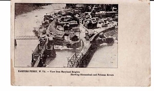 POSTCARD HARPERS FERRY WEST VIRGINIA VIEW FROM MARILYN HEIGHTS - 1910 - Picture 1 of 2
