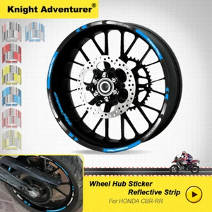 For 2000-2001 Honda CBR929RR Motorcycles 17" Rim Wheel Reflective Decal Sticker - Picture 1 of 12