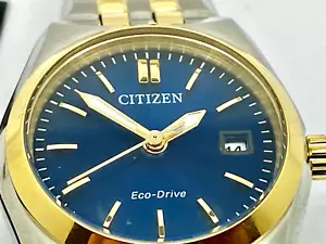 Reloj Citizen Mujer EW2294-53L Eco Drive Corso Esfera Azul Profundo Dos Tonos 27mm - Imagen 1 de 11