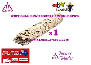 White Sage California Smudge Stick EXTRA LARGE 22-25cm Smudging incense_master - Picture 1 of 3