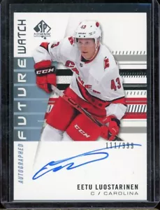 2019-20 SP Authentic Future Watch Autograph #232 Eetu Luostarinen RC 111/999 - Foto 1 di 2