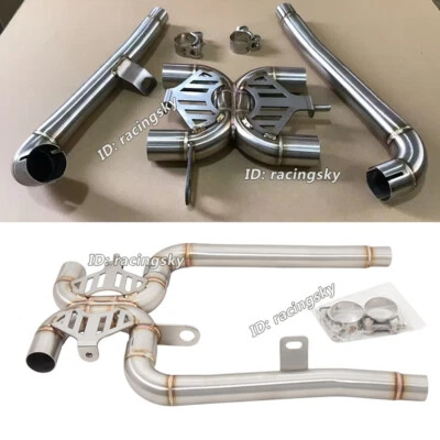 Tubo de escape de enlace medio tubo XL Slip On para Triumph Bonneville T120 T100 2021-2025 Foto 1 de 4