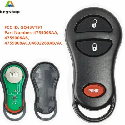 For Jeep Cherokee Grand Cherokee 1998-2000 01 02 03 2004 Remote Key FOB GQ43VT9T Foto 1 de 3
