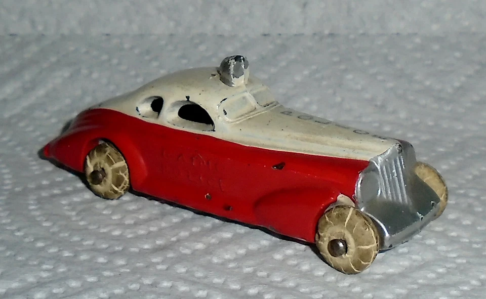 VINTAGE BARCLAY Lead "Radio Police Car, Red" BV 49 Excellent Cond. Free Ship  - Image 1 of 4