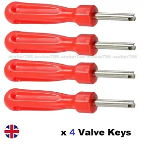 4x Valve Key Wheel Tyre Inner Tube Valve Remover Removal Tool New - Picture 1 of 1