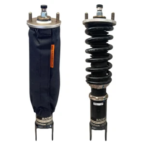 Par de Cubiertas Coilover Impermeables 25cm Longitud Protectores Universal Color NEGRO - Imagen 1 de 6