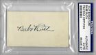 Babe Ruth - Auto Signed Card - PSA / DNA Certified - HOF Yankees HR King