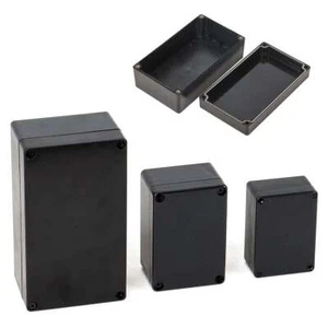Plastic Project Box ABS IP65 Electrical Junction Box Enclosure Black Waterproof - Picture 1 of 15