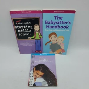 American Girl A Smart Girls Guide To Starting Middle School+2 Other Books Lot - Picture 1 of 12