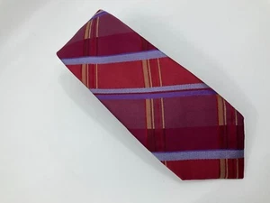 ROBERT GRAHAM Men's 100% Silk Necktie 3.25 x 62 Red Blue Paisley.  M10 - Picture 1 of 3