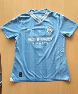 Women's Manchester City Home Jersey 2023/24 with HAALAND 9 printing size M - Bild 1 von 4