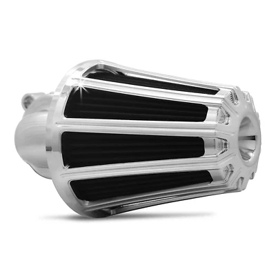 Filtro de admisión filtro de aire cromado para motocicleta Harley Sportster XL 883 1200 X48 Foto 1 de 4