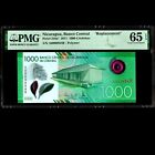 Nicaragua 1000 Cordobas 2017 PMG 65 GEM UNC Polymer Star Replacement Note
