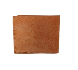 Bangladesh Leather Wallet Elephant Themed Gift Item - Picture 1 of 6
