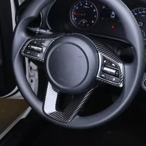 Carbon Fiber ABS Steering Wheel Frame Trim Cover for Kia Ceed Xceed Proceed MK3 - Picture 1 of 8