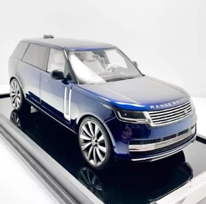 RANGE ROVER MOTORHELIX 1/18 SV AUTOBIOGRAPHY 2022 Blue - Picture 1 of 13