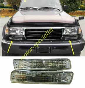 For Land Cruiser LC/FJ80 FZJ80 4500 91-97 Front Turn Signal Lights Housing Clear - Picture 1 of 4