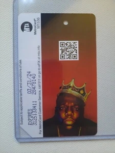 Limited Edition Biggie Smalls “The Notorious B.I.G.” Subway NYC Metro Card 2022 - Picture 1 of 3