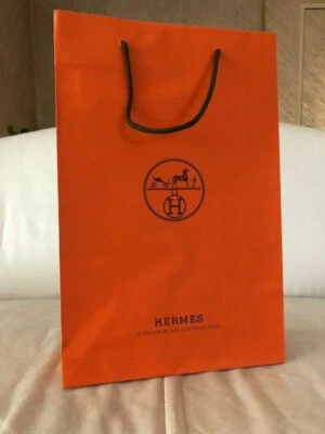 HERMES Paper Shopping Bag (11 x 16.5 x 4) NEW