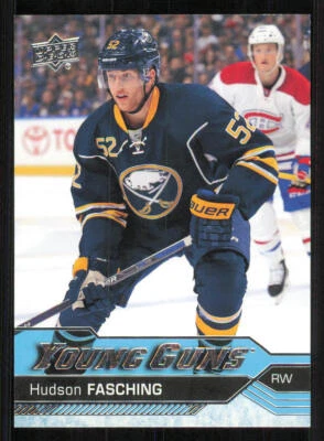 2016-17 Upper Deck #242 Hudson Fasching Young Guns RC - Image 1 of 2