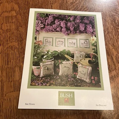 Shepherd’s Bush She Tends Garden Counted Cross Stitch Pattern Shepherds Bush - Image 1 of 3