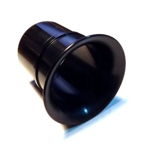 Trumpet 26mm 1inch Weber 45 DCOE slide in Velocity Stack BLACK air horn ram pipe - Picture 1 of 3