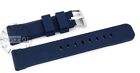 Wrist Watch Band Rubber Silicone Black Blue Yellow Red Watertight 24mm New