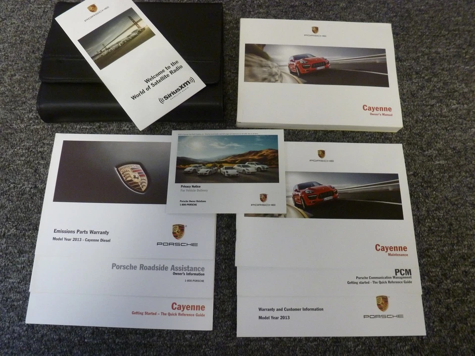 2014 Porsche Cayenne Owner Operator User Manual Set Diesel Platinum S GTS Turbo - Image 1 of 1