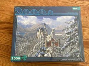 Winter At Neuschwanstein Castle 2000 Piece Puzzle 38x26 Buffalo Games Sealed New - Picture 1 of 2