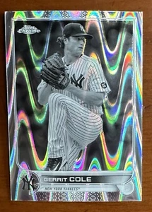 2022 Topps Chrome Black & White Ray Wave Refractor GERRIT COLE #179 - Picture 1 of 2