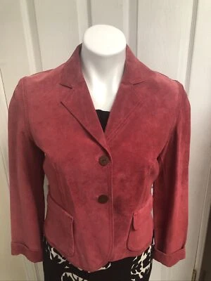 Revue Suede Coat Outerwear Jacket Women's Pink Size 8 EUC - Image 1 of 4