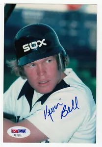 Foto autografiada de los Medias Blancas de Chicago de Kevin Bell MLB con certificación PSA/ADN - B4249 C3 - Imagen 1 de 2