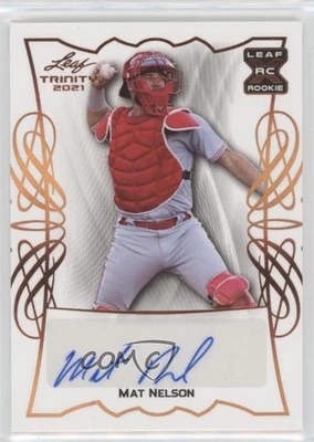 2021 Leaf Trinity Mat Nelson #BA-MN1 Auto - Image 1 of 2