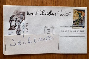 NOEL NEILL & JACK LARSON AUTOGRAPHED "POSTAL SERVICE" 1973 FIRST DAY COVER FDC - Picture 1 of 1