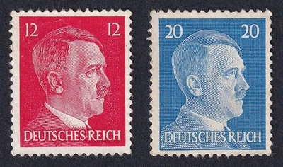 1941 Germany Third Reich WWII Two stamps 12 & 20 Pf ⭐️ 1239 As scans - Image 1 of 4