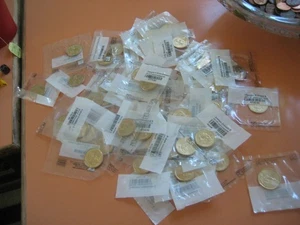 Lot von 58 unzirkulierten Littleton U.S Presidents Dollar Münzen teils coloriert - Bild 1 von 2