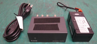 Extron MDA 3AV RCA Composite Video Audio Distribution Amp w/ 28-071-57LF PSU - Image 1 of 4