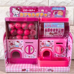 Sanrio Hello Kitty Capsule GachaKitty Miniature Gachapon Machine Set Japan NEW - Picture 1 of 4