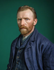 Vincent Van Gogh Self-Portrait 1889 8.5x11 Inch Glossy Photo Art Print Decor A1 - Picture 1 of 1
