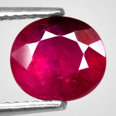 1.96Ct. Natural Gemstone Ruby Red Color Oval Normal Heated Tanzania Ravishing - Image 1 of 4