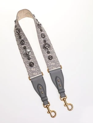 Dior Christian Dior Grey/White Studded Shoulder Strap - Image 1 of 4
