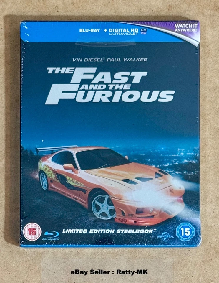 Fast and The Furious 1-6 Blu Ray Steelbook Collection Zavvi