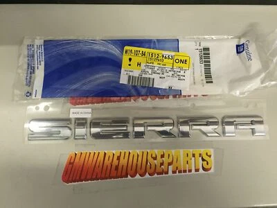 2007-2015 SIERRA ХРОМ ЗАДНЕЙ ДВЕРИ ЭМБЛЕМА "SIERRA" НОВЫЙ GM # 15129653 - Изображение 1 из 3