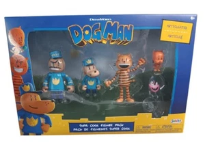 New 2025 Dogman Movie 5-pack 3” Figures Jakks Pacific Dreamworks - Picture 1 of 3