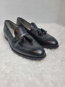 Scarpe da lavoro mocassino ALDEN 660 uomo taglia 12 nero pelle di vitello nappa - Foto 1 di 14