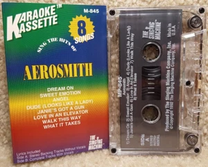 Vintage 1992 Cassette Tape Karaoke Kassette Aerosmith The Singing Machine - Picture 1 of 5