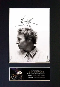 #310 BEN HOWARD Reproduction Signature/Autograph Mounted Signed Photograph A4 - Imagen 1 de 2