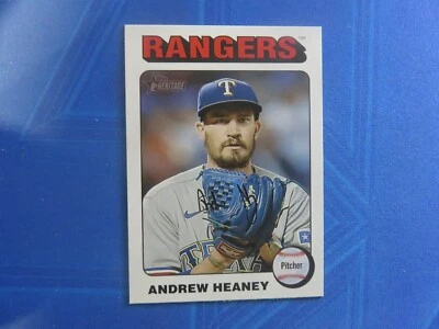 2024 Topps Heritage ANDREW HEANEY WHITE Border #478 Rangers - Image 1 of 2